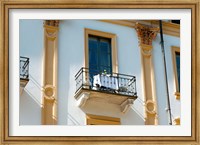 Table for two on balcony of room at Villa D'Este hotel, Cernobbio, Como, Lombardy, Italy Fine Art Print