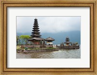 Pura Ulun Danu Bratan temple on the edge of Lake Bratan, Baturiti, Bali, Indonesia Fine Art Print