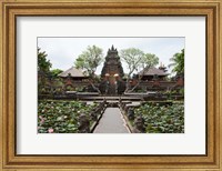 Facade of the Pura Taman Saraswati Temple, Ubud, Bali, Indonesia Fine Art Print
