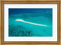 Aerial view of Coral Reef, Great Barrier Reef, Queensland, Australia Fine Art Print