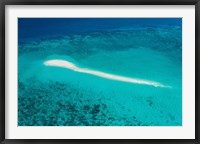 Aerial view of Coral Reef, Great Barrier Reef, Queensland, Australia Fine Art Print