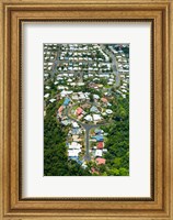 Exclusive houses on hilltop cul-de-sac, Toogood Road, Bayview Heights, Cairns, Queensland, Australia Fine Art Print