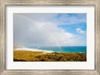 Rainbow over the Pacific ocean, South Ocean Resort, Kangaroo Island, South Australia, Australia Fine Art Print