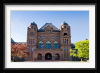 Facade of a building in Queens Park, Toronto, Ontario, Canada Fine Art Print