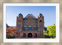 Facade of a building in Queens Park, Toronto, Ontario, Canada Fine Art Print