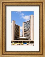 Facade of a government building, Toronto City Hall, Nathan Phillips Square, Toronto, Ontario, Canada Fine Art Print