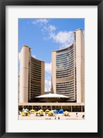 Facade of a government building, Toronto City Hall, Nathan Phillips Square, Toronto, Ontario, Canada Fine Art Print