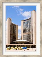 Facade of a government building, Toronto City Hall, Nathan Phillips Square, Toronto, Ontario, Canada Fine Art Print