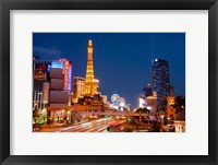 Casinos along the Las Vegas Boulevard at night, Las Vegas, Nevada, USA 2013 Fine Art Print