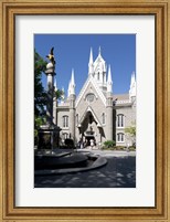 Facade of the Salt Lake Assembly Hall, Temple Square, Salt Lake City, Utah, USA Fine Art Print