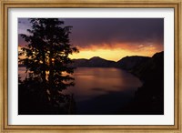 Sunrise view from Discovery Point over Crater Lake, Crater Lake National Park, Oregon, USA Fine Art Print