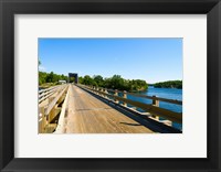 Bridge over a lake, Parry Sound, Ontario, Canada Fine Art Print