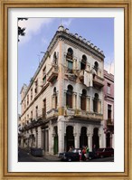 Buildings along the street, Havana, Cuba Fine Art Print