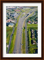 Aerial view of a highway passing through a town, Interstate 80, Park City, Utah, USA Fine Art Print