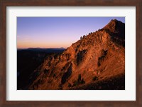 The Watchman at sunrise, Crater Lake National Park, Oregon, USA Fine Art Print