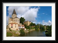 Church on a hill, Saint Sauveur Church, Mareuil-Sur-Lay-Dissais, Pays De La Loire, Vendee, France Fine Art Print