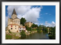 Church on a hill, Saint Sauveur Church, Mareuil-Sur-Lay-Dissais, Pays De La Loire, Vendee, France Fine Art Print