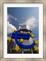 Euro Sign, Frankfurt, Germany (vertical) Fine Art Print