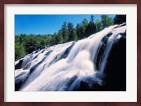 Low angle view of the Bond Falls, Ontonagon County, Michigan, USA Fine Art Print