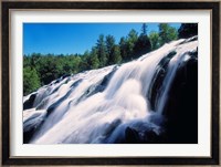 Low angle view of the Bond Falls, Ontonagon County, Michigan, USA Fine Art Print