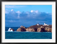 Lighthouse at Pointe Du Toulinguet, Celtic Sea, Finistere, Brittany, France Fine Art Print