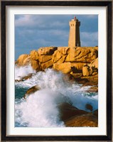 Ploumanac'h Lighthouse, Pink Granite Coast, Perros-Guirec, Cotes-d'Armor, Brittany, France Fine Art Print
