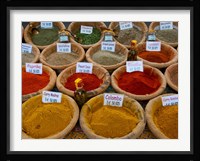 Colorful Spices for Sale in Arles, Bouches-Du-Rhone, Provence-Alpes-Cote d'Azur, France Fine Art Print