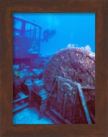 Doc Polson Wreck in the sea, Grand Cayman, Cayman Islands Fine Art Print
