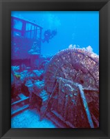 Doc Polson Wreck in the sea, Grand Cayman, Cayman Islands Fine Art Print