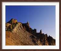 Hillman Peak crags at sunrise, Crater Lake National Park, Oregon, USA Fine Art Print