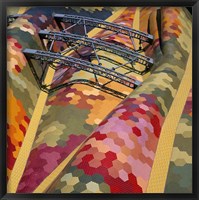 High angle view of a roof of Santa Caterina Market, Barcelona, Catalonia, Spain Fine Art Print