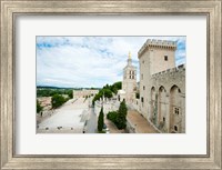 Palace in a city, Notre-Dame Des Domes, Le Palais des Papes, Palais Des Papes,  Provence-Alpes-Cote d'Azur, France Fine Art Print