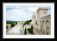 Palace in a city, Notre-Dame Des Domes, Le Palais des Papes, Palais Des Papes,  Provence-Alpes-Cote d'Azur, France Fine Art Print