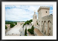 Palace in a city, Notre-Dame Des Domes, Le Palais des Papes, Palais Des Papes,  Provence-Alpes-Cote d'Azur, France Fine Art Print