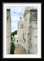 Church in a city, Cathedrale Notre-Dame des Doms d'Avignon, Palais des Papes, Provence-Alpes-Cote d'Azur, France Fine Art Print