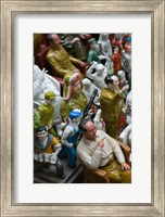 Antique store display of Chairman Mao's communist era souvenir statues, Hollywood Road, Central District, Hong Kong Fine Art Print