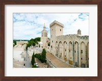 Buildings in a city, Cathedrale Notre-Dame des Doms d'Avignon, Palais des Papes, Provence-Alpes-Cote d'Azur, France Fine Art Print
