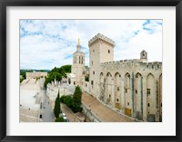 Buildings in a city, Cathedrale Notre-Dame des Doms d'Avignon, Palais des Papes, Provence-Alpes-Cote d'Azur, France Fine Art Print