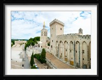 Buildings in a city, Cathedrale Notre-Dame des Doms d'Avignon, Palais des Papes, Provence-Alpes-Cote d'Azur, France Fine Art Print