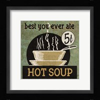 Hot Soup Framed Print