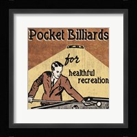 Pocket Billiards Framed Print