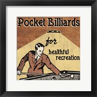 Pocket Billiards Framed Print