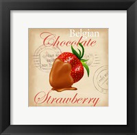 Belgian Chocolate Strawberry Framed Print