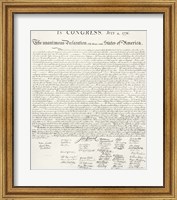 Declaration of Independence Fine Art Print