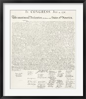 Declaration of Independence Fine Art Print