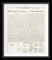 Declaration of Independence Fine Art Print