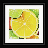 Sliced Lemon Framed Print