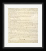 Constitution of the United States II Framed Print