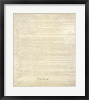 Constitution of the United States II Fine Art Print