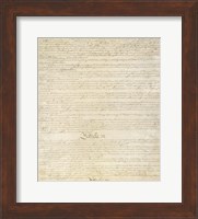 Constitution of the United States I III Fine Art Print
